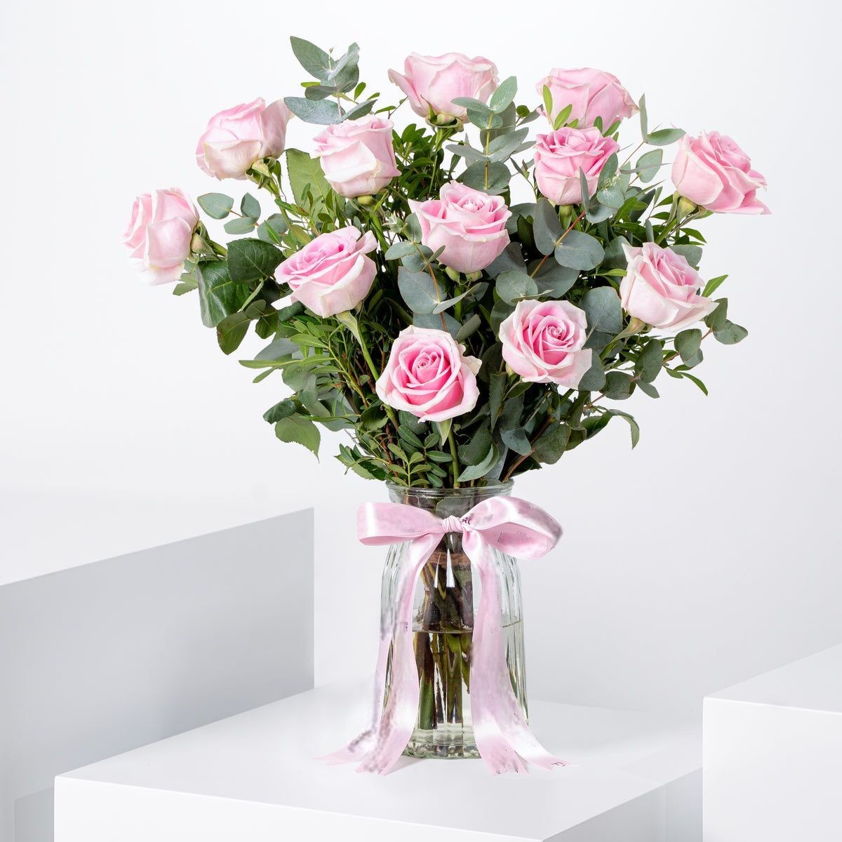 Pink Roses Vase