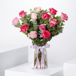 Blush Roses Vase