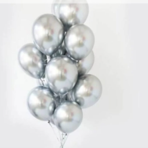 15 Silver Balloon helium foil