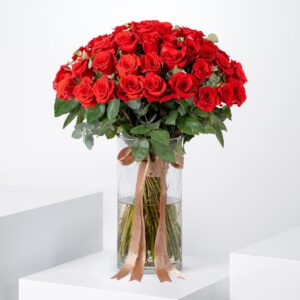 Red Roses Vase