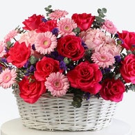 Grand Romance Large Flower Basket