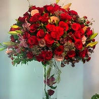 Charming Red Flowers Vase